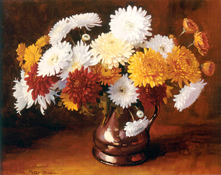 Fine Art by Peter Brown: Chrysanthemums