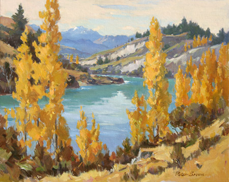Fine Art by Peter Brown: Fishing Boats, Island Bay
