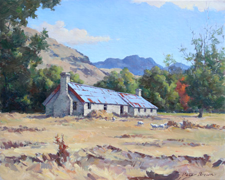 Fine Art by Peter Brown: Morven Hills Cookhouse
