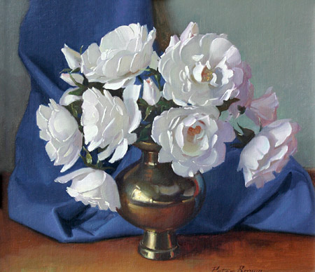Fine Art by Peter Brown: White Roses